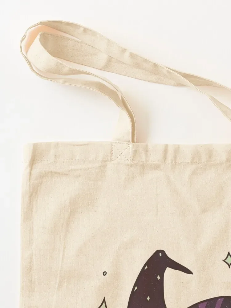 قطة جالاكسي النائمة اللطيفة مع قبعة ساحرة، حقيبة كبيرة للمتسوقين، حقائب هدايا للنساء