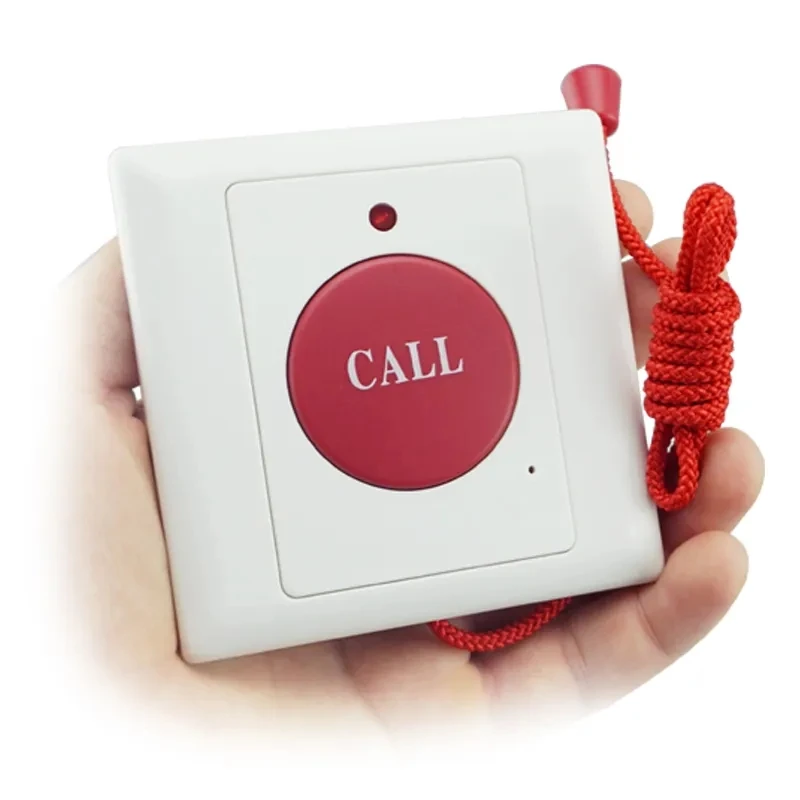 5pcs Wired Emergency Press Call Button With Pulling Rope Switch Button Use For Hospital Help Call System