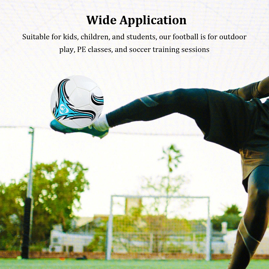 كرة قدم للأطفال والطلاب أداء عالي وتطبيق واسع أزرق متين وطويل الأمد مقاس 5