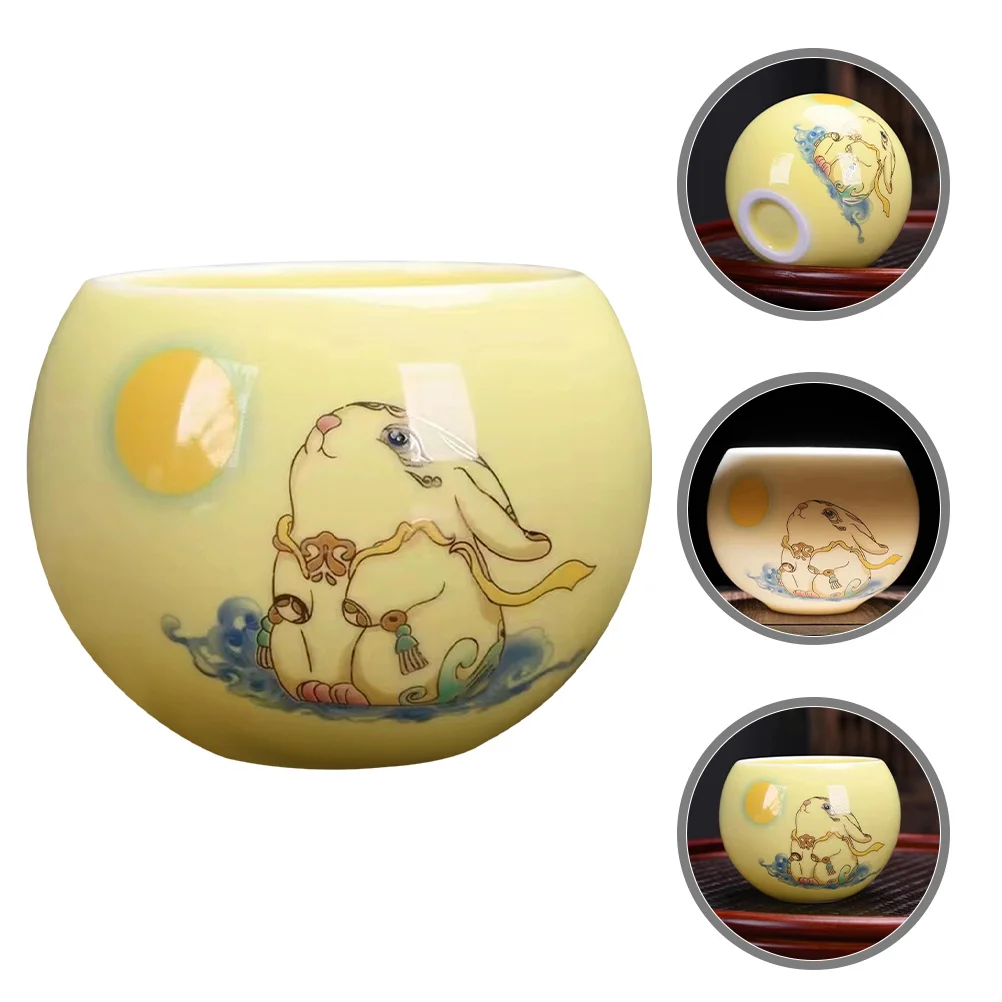 

Delicate Ceramic Tea Cup Round Edges Smooth Surfaces Safe Lips Hands Ideal Gift Friends Family Colleagues Ceramic Cup