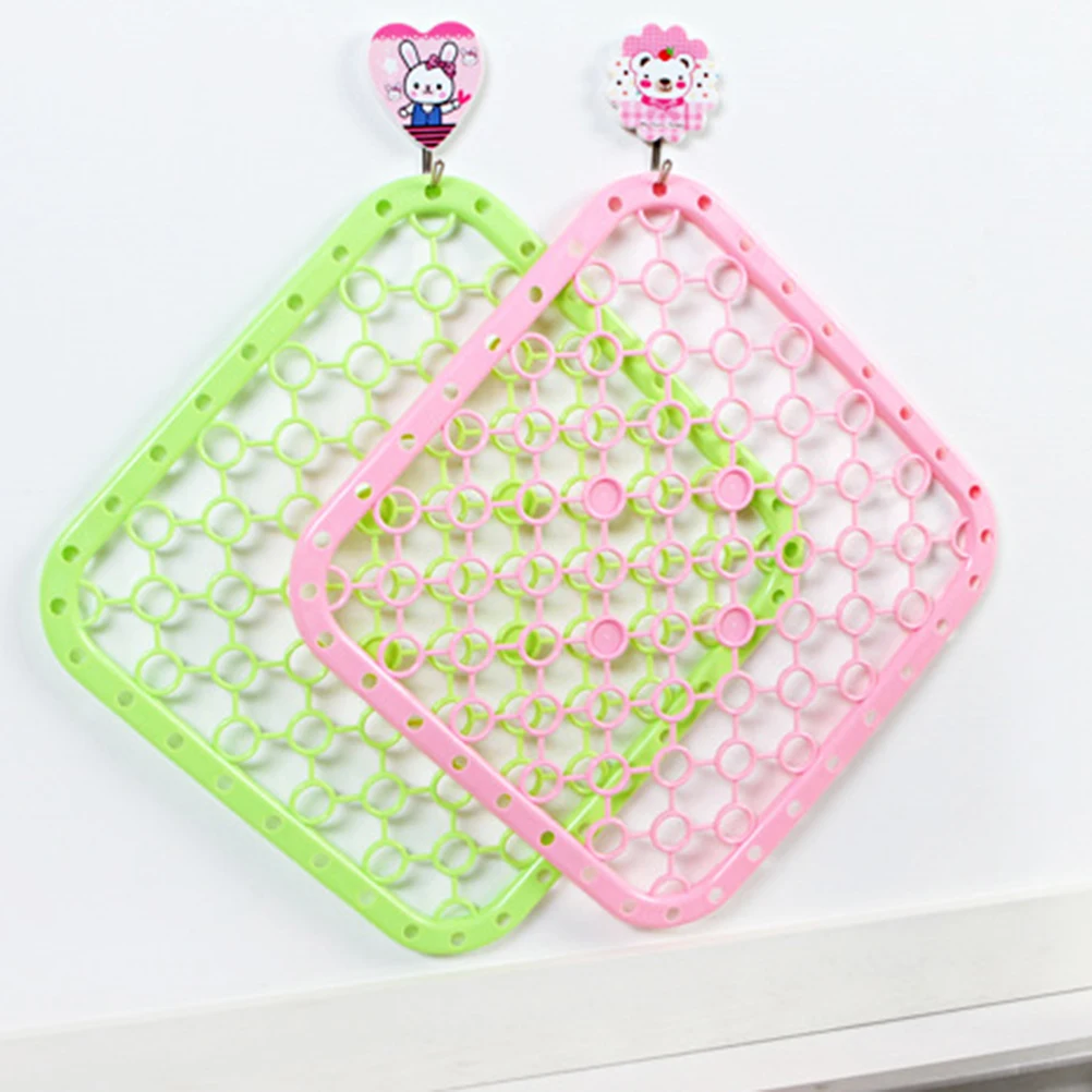 

2Pcs Sink Debris Filter Mat Kitchen Square Drainage Mat Heat Insulation Drying Holder Insulation Pad Table Placemat