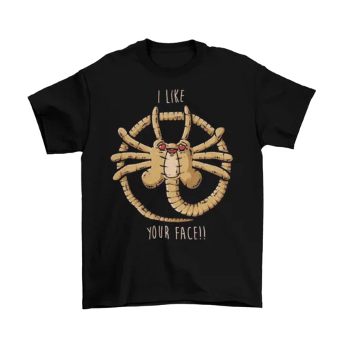 Face Hugger Xenomorph T-Shirt Unisex Cotton Movie Alien Halloween Sizes New