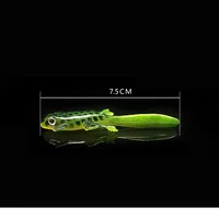 1pcs Silicone Soft Salamander Lure, 7.5cm/3g Lizard Imitation Lure, Realistic 3D Soft Lures Essential Fishing Bait Gear 4