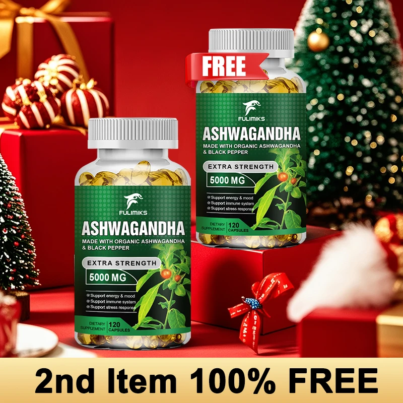 

KSM-66 Ashwagandha Supplements Capsules, with Ashwagandha, Rhodiola Rosea Root, for Energy, Antioxidant, Vitality, Performance