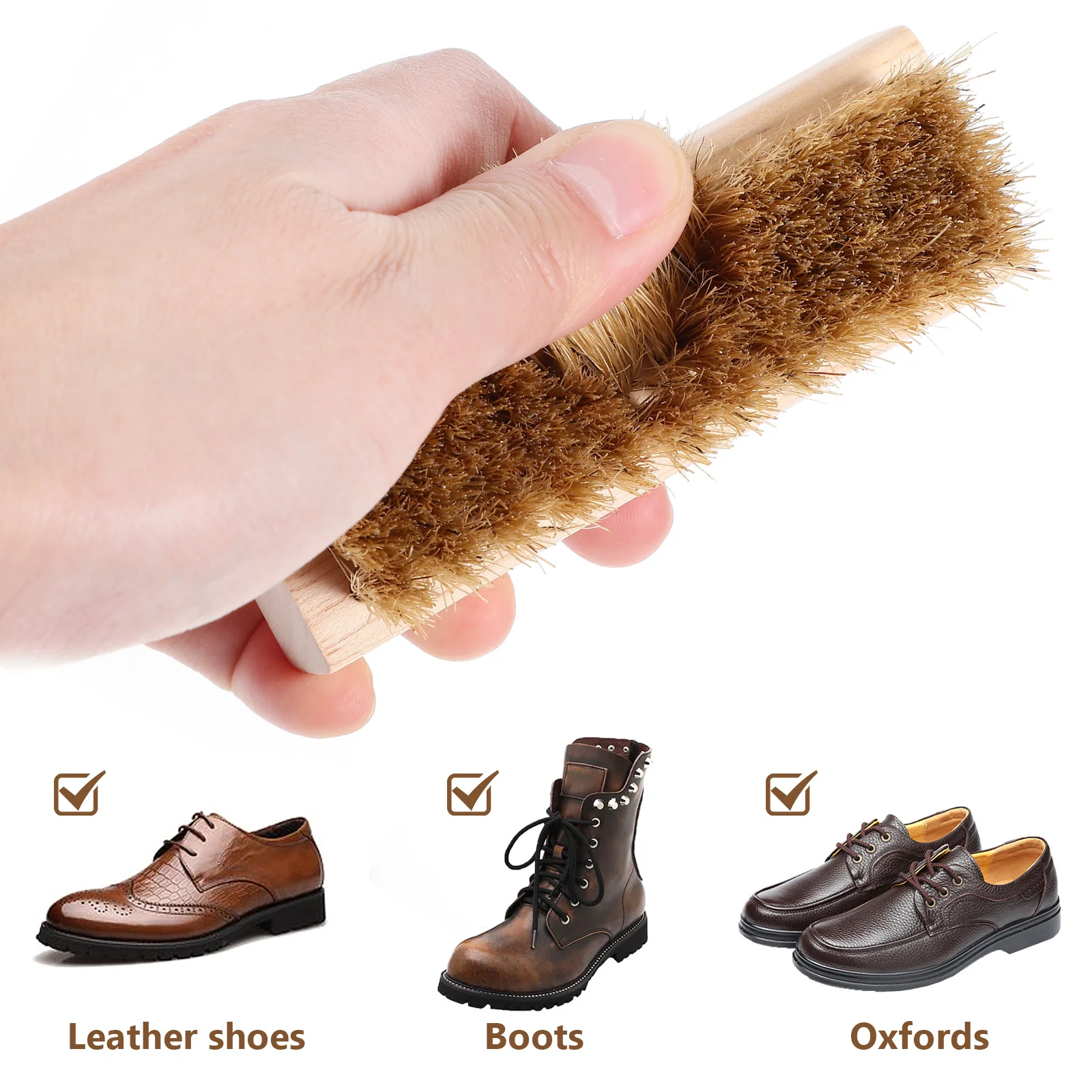 

2 Pcs Shoe Brush Shoes Cleaner Boot Brushes Boots Polish Multifunction Cleaning Polishing Wash
