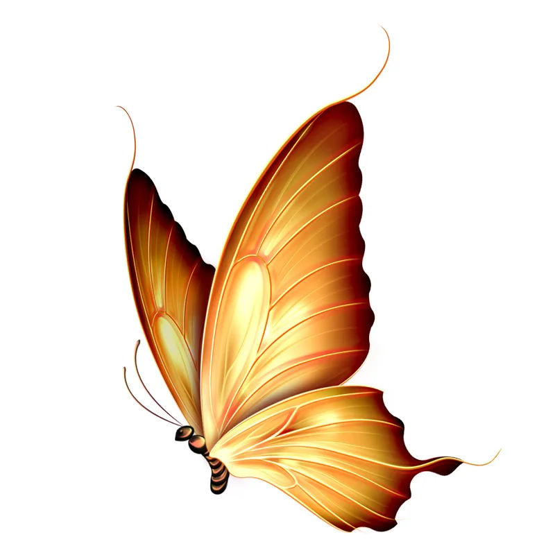 RuleMyLife  12.3CM*16.2CM Cartoon Dreamy Butterfly Decal PVC Motorcycle Car Sticker 11-00651