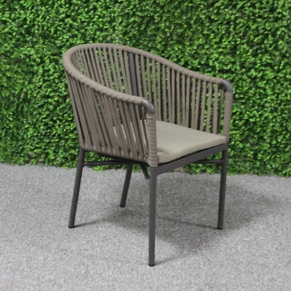 Luxury Modern Outdoor Aluminum Banquette Coffee Shop Chairs For Restaurant Cafe Furniture