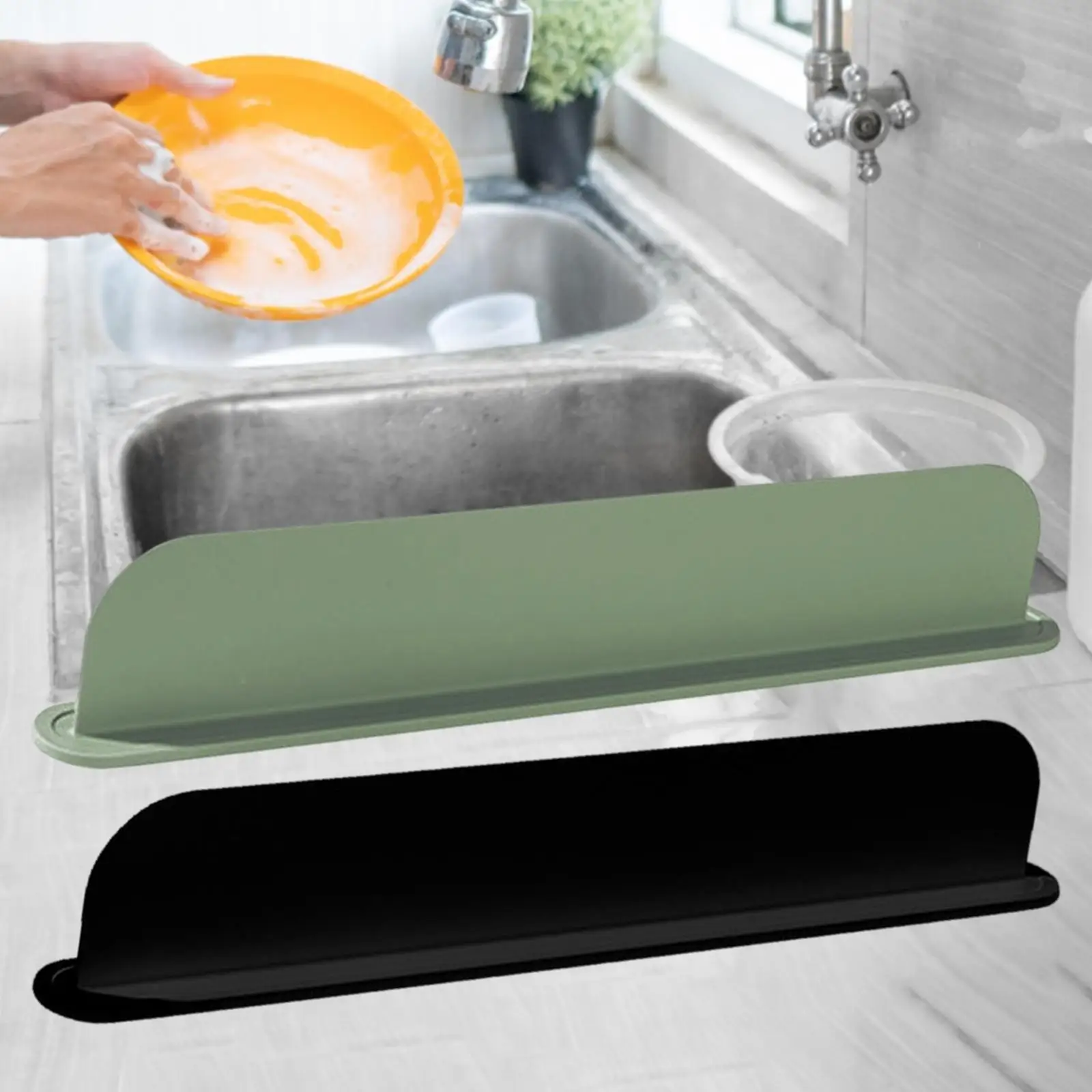 Paraspruzzi per acqua lavello da cucina leggero per accessori per isola cucina Deflettore acqua riutilizzabile 19,3x2x3,3 pollici multiuso