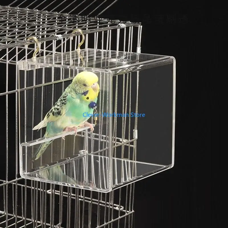 24TD Parrot Clear Bathbond مع ملحقات حمام القفص بطيور لطيور Conurs Lovebirds