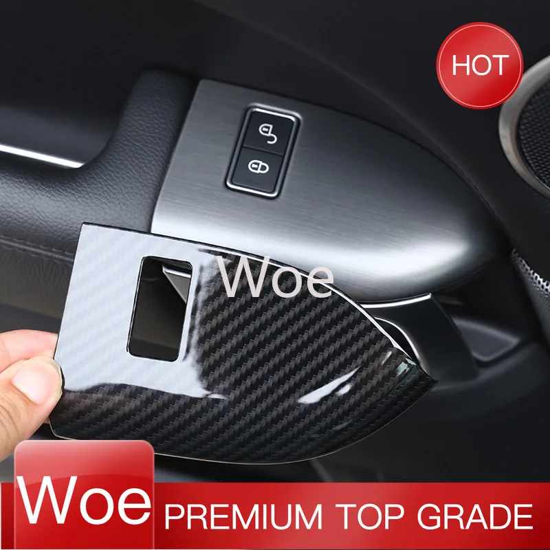 Protector de Asiento de Coche de Fibra de Carbono y Plástico ABS para Land Rover Range Rover Sport RR Sport L494 14-22, con Adhesivos de Memoria, Accesorios para Coche