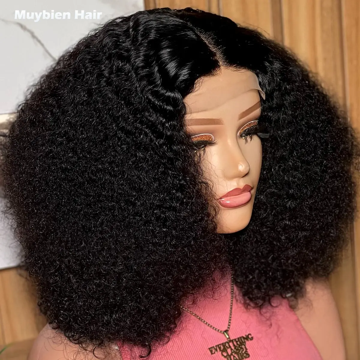 

Super Double Drawn 5by5 Pixie Curls Bob Human Hair 13x6 13x4 HD Lace Front Kinky Curly Wigs for Woman Ready to Wear Glueless Wig