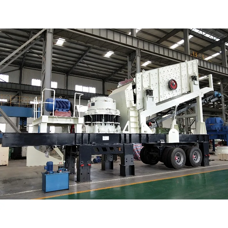 Customize Competitive Mining Ores Limestone Tire-Type Mobile Cone Crusher Station