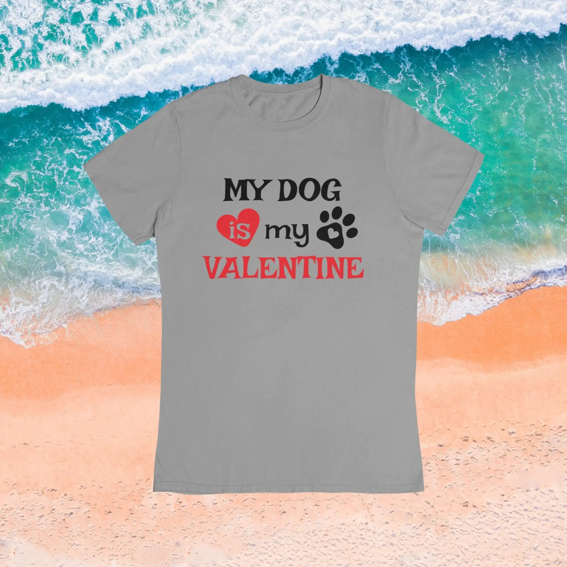 Dog Mom T Shirt Dad Is Life For Her Animal Love Fur Mama Valentine