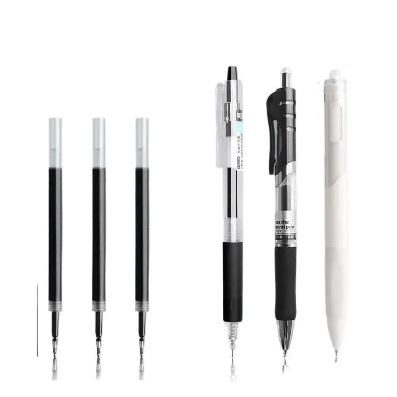 10/30/50 шт. 0,5 мм черные нейтральные стержни для ручек Qui Drng, карбоновые стержни для ручек на водной основе, стержни для шариковых ручек, красные замены