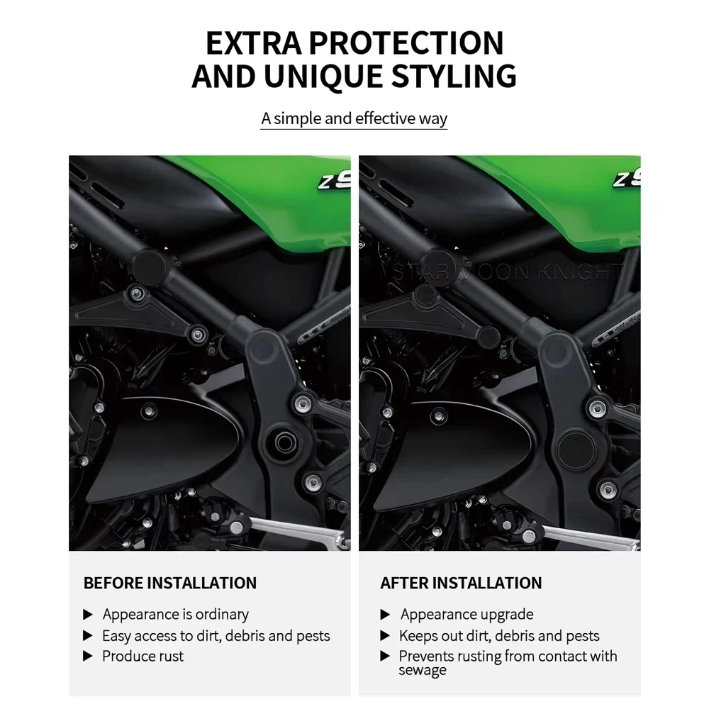 Z900RS Frame Hole Cover Caps Plug Fit For Kawasaki Z 900 RS SE Cafe 2017 - 2022 Motorcycle Accessories Decorative Frame Cap Set
