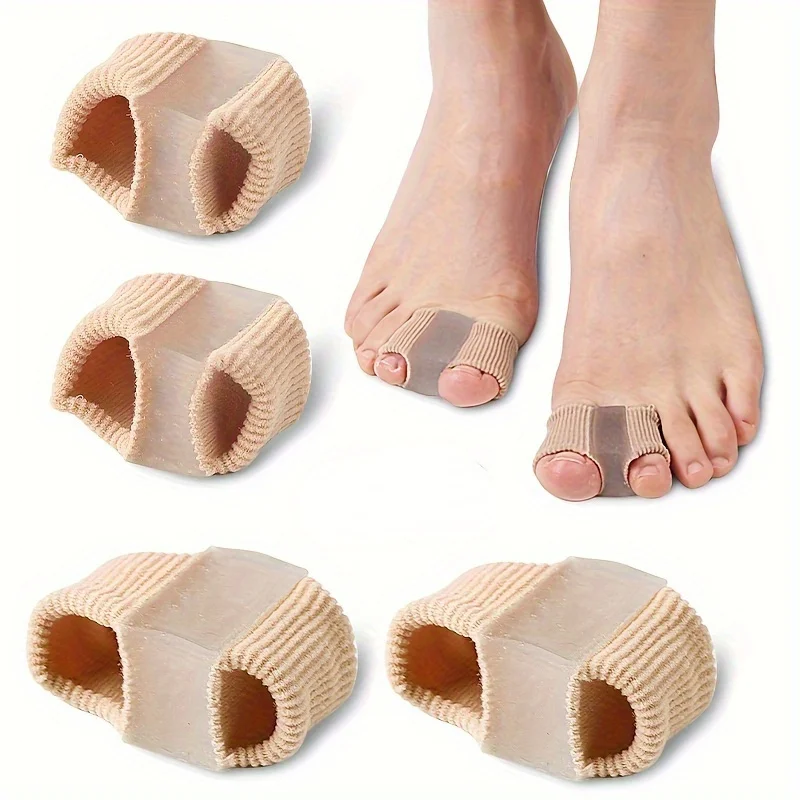 1 Stück Zehenkorrektur, Big Toe Eversion, Zehenspreizer, Doppelloch-Zehenabdeckung, Zehenspreizer
