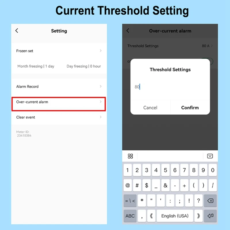Tuya Inteligente Zigbee Medidor de Energia, Bidirecional Monofásico, 80A Din Rail, Monitor de Energia, Wattmeter, Voltímetro, Ampermetro