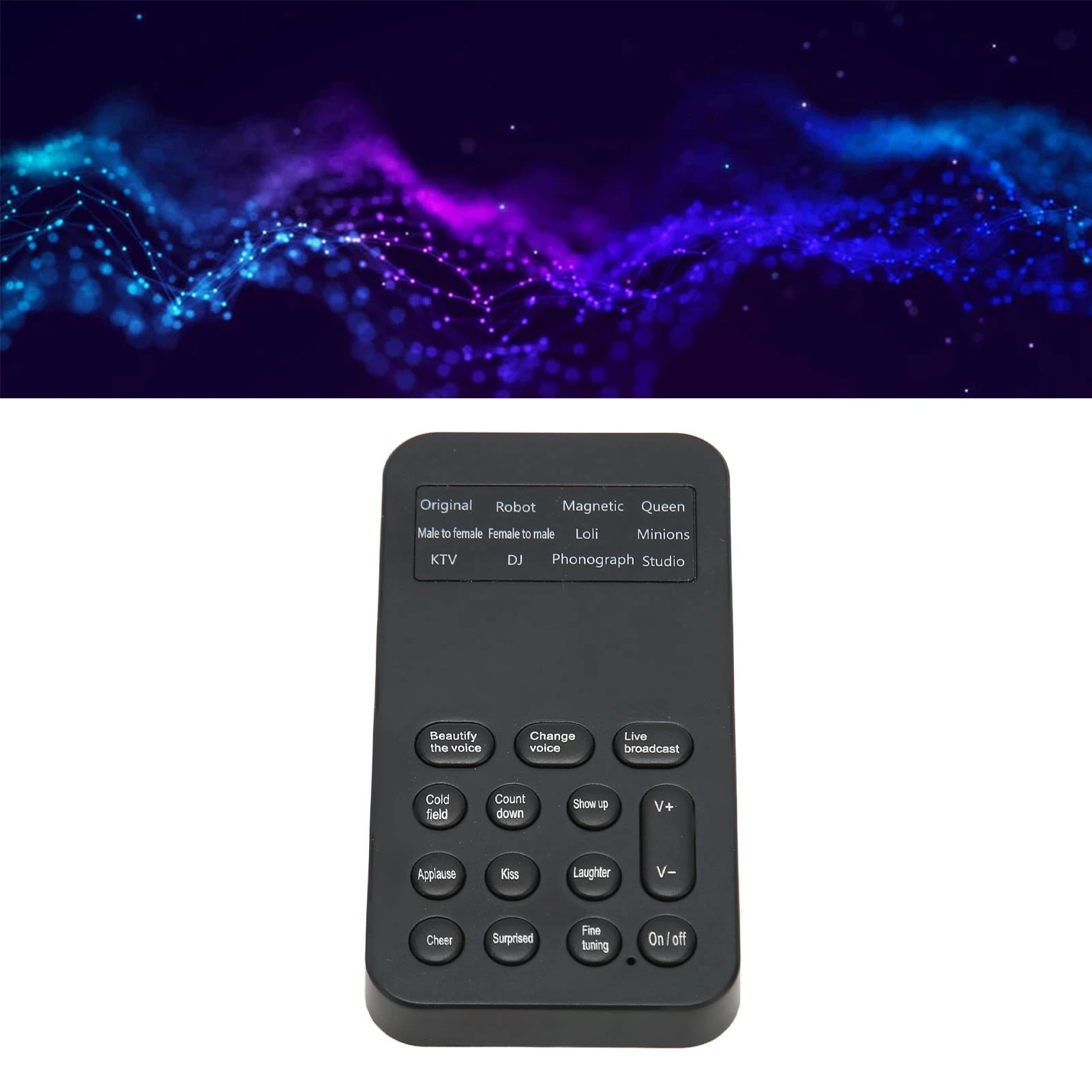 Sound Changer Sound Effects Machine Voice Changer Handheld Voice Changer Device 8 Sound Effects Machine for Phone Calling Gaming