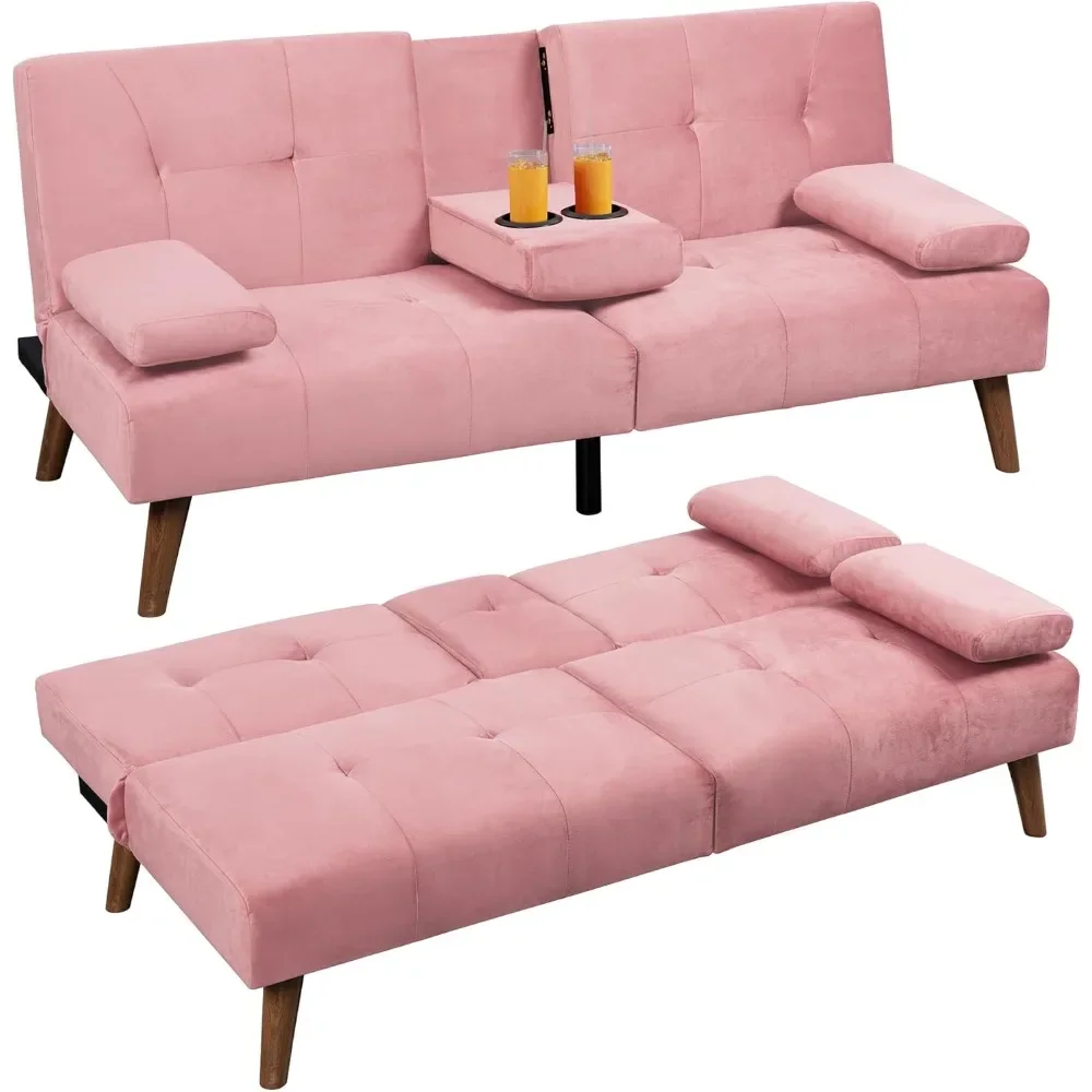 

Sofa Bed, Convertible Couch Bed Loveseat, Modern Futon Recliner Sleeper,Small Lazy Futon Set for Living Room, Office, Apartment