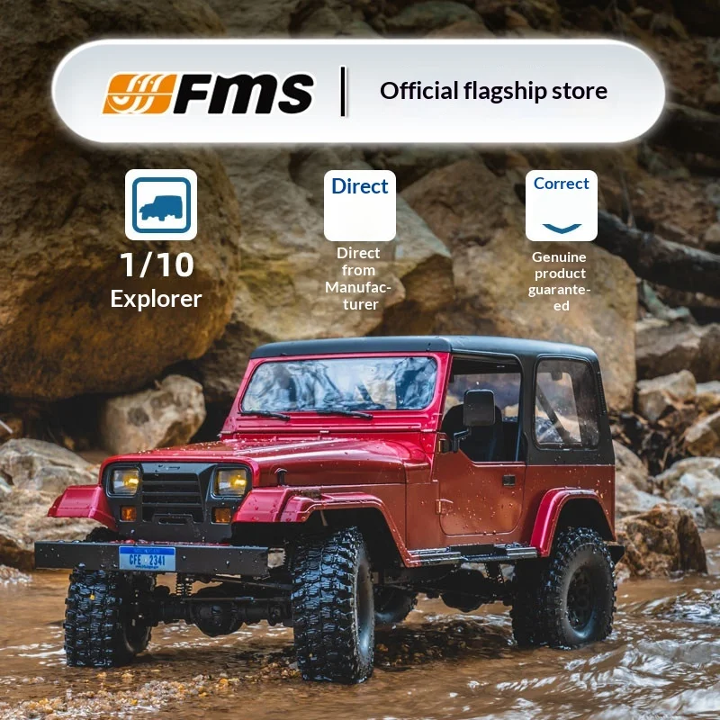 Hot FMS 1 10 Scale Explorer RC Off Road Crawler Car Simulated Hard Shell Remote Control Vehicle Model For Outdoor Adventure