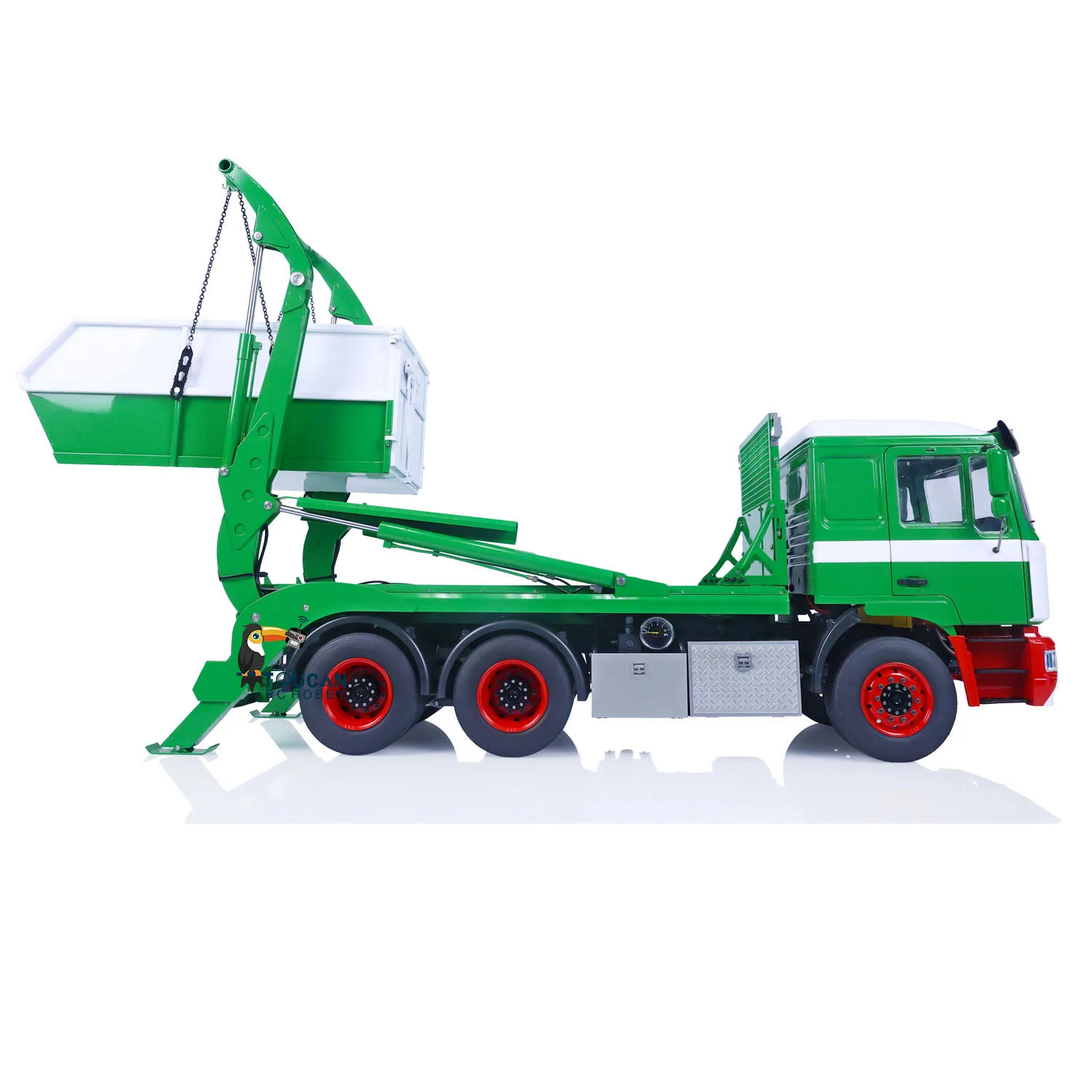 

1/14 VL18U F2000 RC Hydraulic Dump Truck RTR Skip Loader Car Painted Assembled Model Light Sound Swing Arm Toy Gift THZH1577