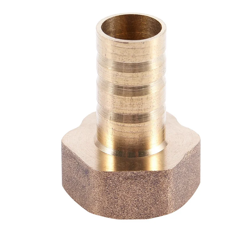 BAAU 4Pcs 12Mm Hose Barb 1/2BSP Female Thread Quick Joint Connector Adapter Gold