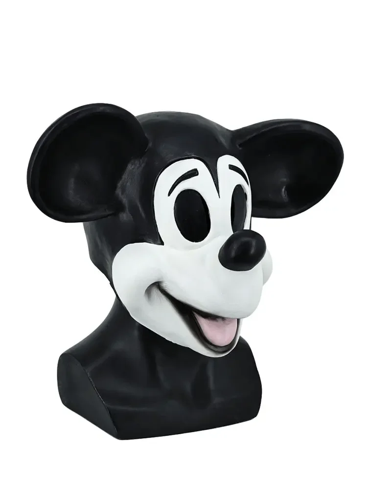 Cartoon Mouse Head Mask Cute Cosplay Mickey Mask Latex Animal Headcover Dress Up Masques Halloween Carnaval Mask Party Props