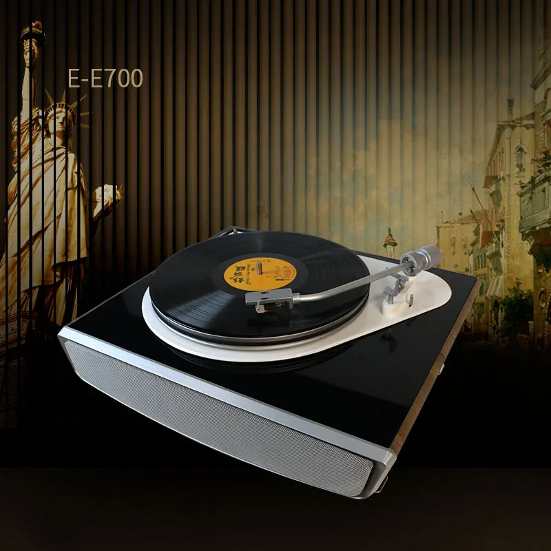 High Quality Gramophone FM Radio W/Blue-tooth And Built In Speaker Vinyl Turntable Player