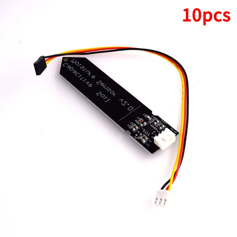 10Pcs Soil Moisture Sensor Capacitor Module for Arduino Corrosion Resistant 3.3-5.5V Wide Voltage Cable with Gravity