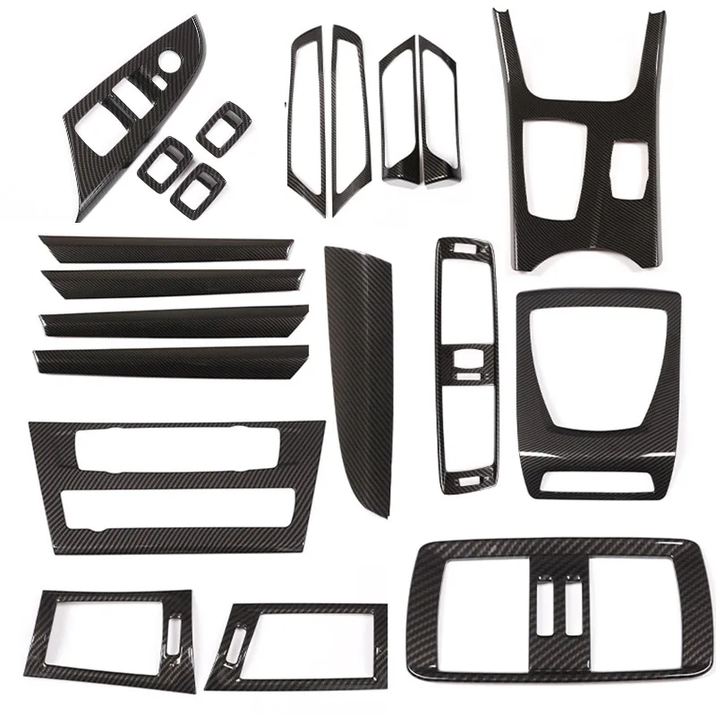 ABS Carbon Fiber For BMW X3 X4 F25 F26 2011-2017 Car Interior Center Control Panel Steering Wheel Door Trim Sticker Accessories