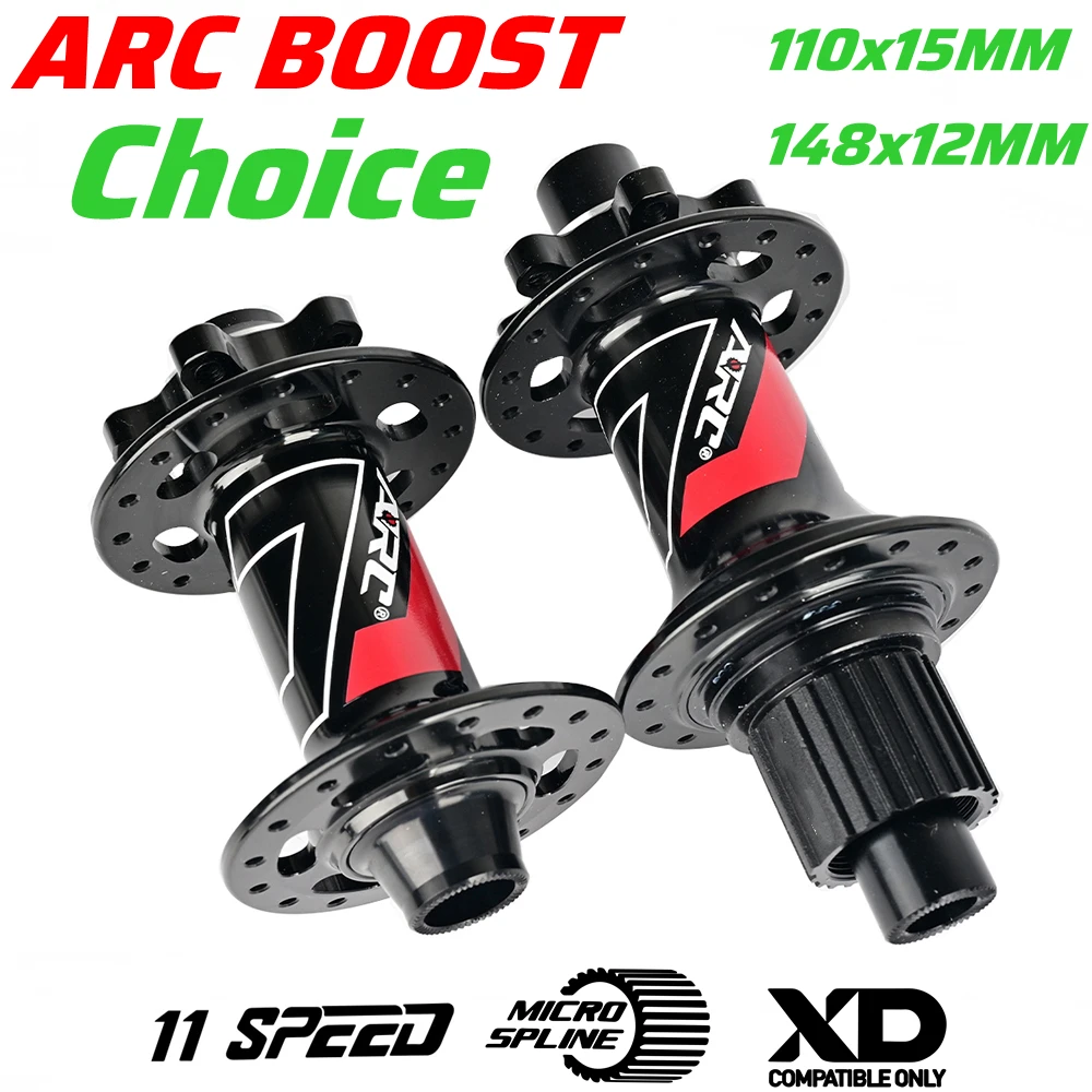 ARC Boost Front Rear SS Heavy XC E-bike MTB Bicycle Hubs 110x15mm 12x148mm TA 28H/32Hole 6 Bolts HG XD MS NX SX GX 11S 12S Speed