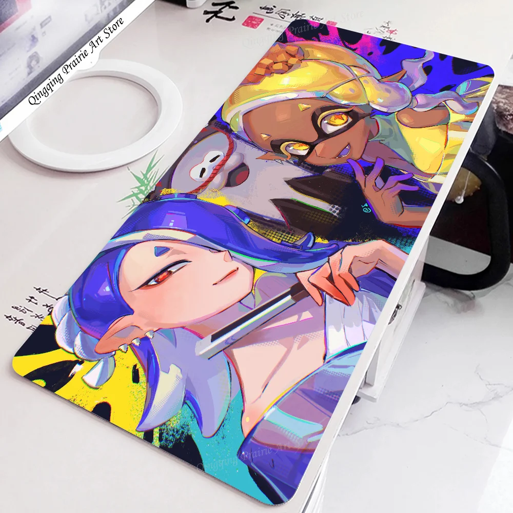 1pc Game Splatoon Mouse Pad Mouse Mat Desk Mat With Pad Gaming Accessories Prime Gaming XXL