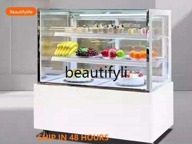 

Frameless Cake Dessert Refrigerated Cabinet Premium Display Cabinet Fruit Preservation Air-Cooled Commercial Use H