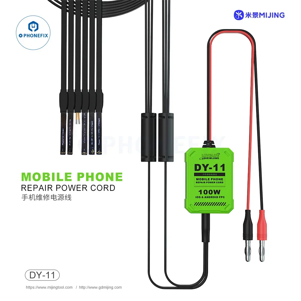 Mijing DY-11 IP&Android Power on Cable for iPhone 8G-15PM SAM/HW/OP/VI/MI Mobile Phone Power Supply Current Testing Control Line