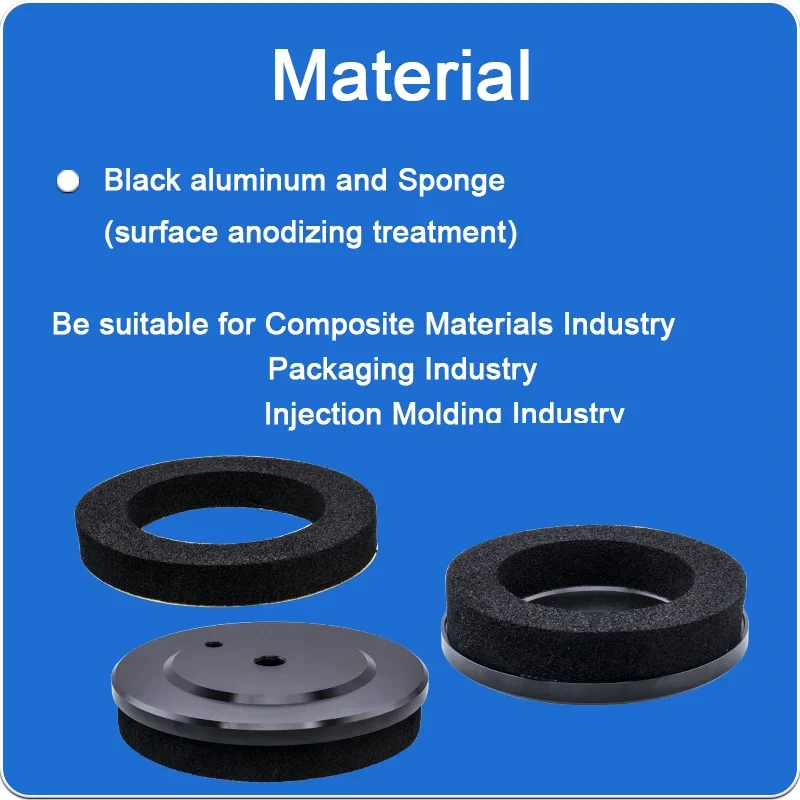 Sponge-type vacuum suction cup for Uneven/Irregular Surfaces 40/50/80/100/120/150/200MM Industrial Non-Marking Sponge Gripper