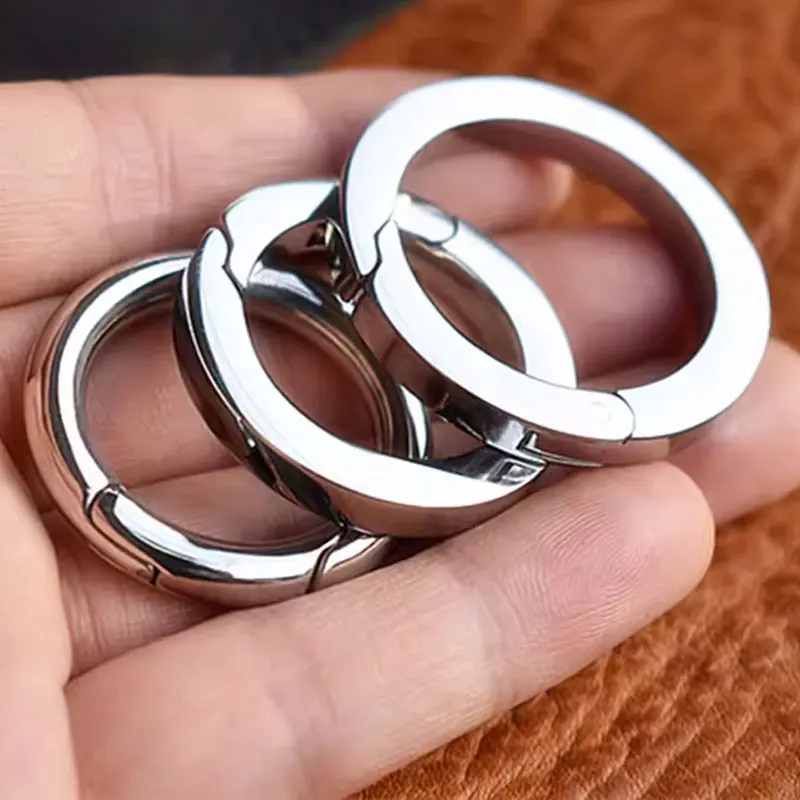 2-10 قطعة/الوحدة الربيع بوابة يا حلقة قابلة للفتح كيرينغ مفتاح حقيبة جلدية حقيبة يد حزام حزام قلادة مشبك المفاجئة المشبك كليب الزناد هوك #6