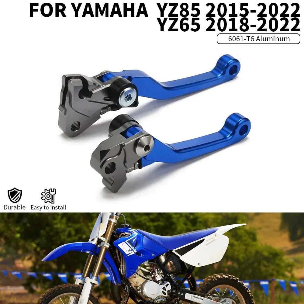 Motorrad Teile CNC Bremse Kupplung Hebel Für Yamaha YZ65 2018-2022 YZ85 2015-2022 Motorräder Zubehör aluminium