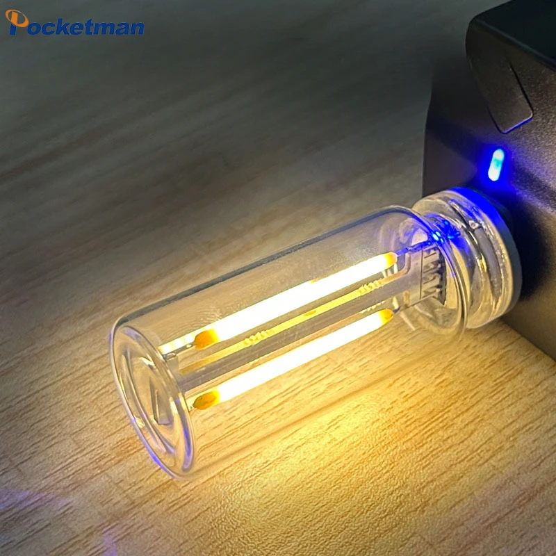 Usb Night Light Touch Bedside Car Atmosphere Light Ceramic LED Glass Bottle Romantic Mini Bulb Flashlight