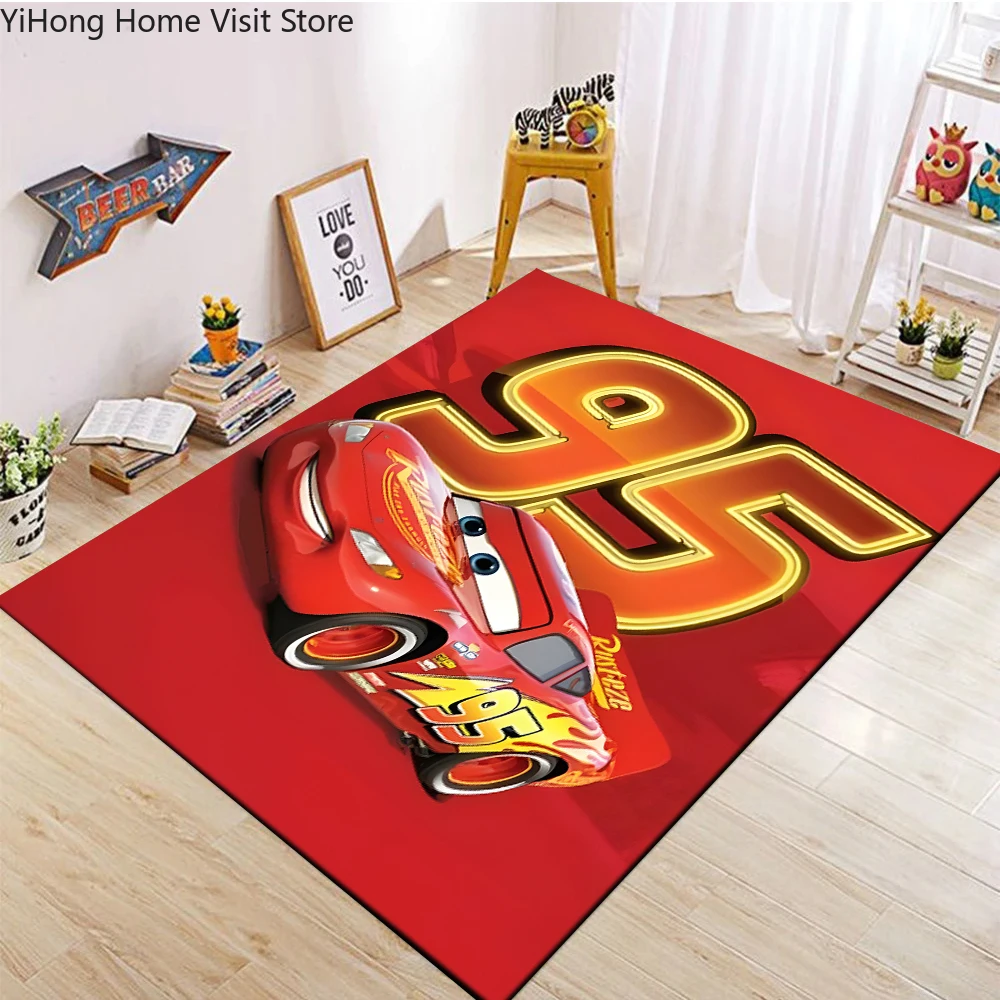 1PC 디즈니 자동차 라이트닝 맥퀸 인쇄 카펫 러그 거 - Lighting Mcqueen Decor 리뷰 및 가격
