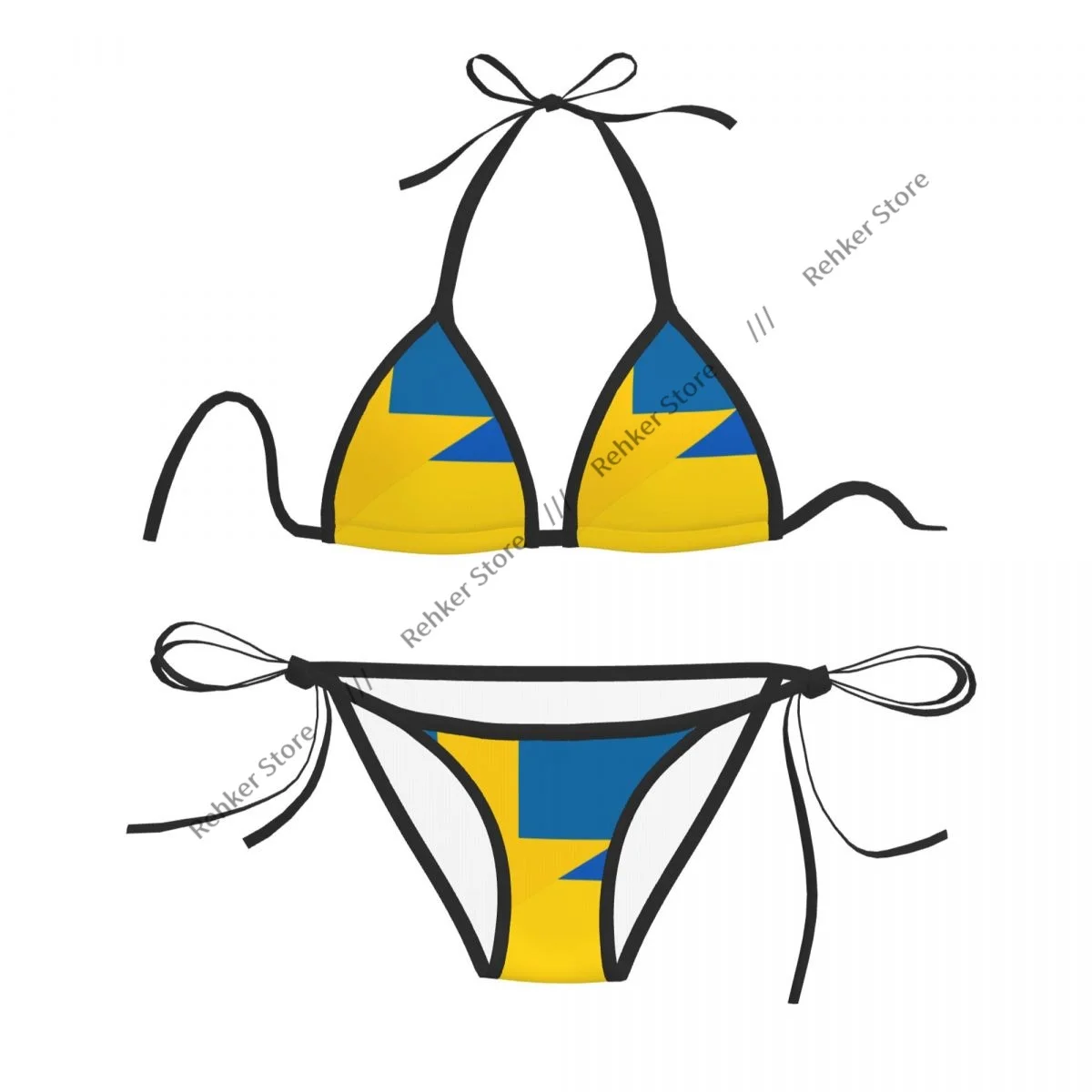 

Сексуальный женский купальник-бикини с флагом Швеции и Украины.svg Купальник Купальный костюм