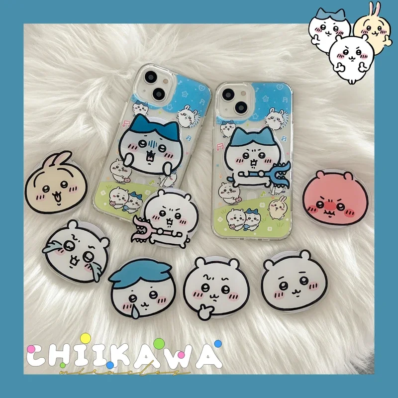 Cute Cartoon Japan Anime Chiikawa Magnetic Holder Magsafe Wireless Charge Phone Case For iPhone 15 14 13 12 11 Pro Max Cover