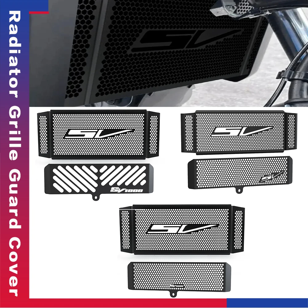 

For Suzuki SV1000 N S 2003 2004 2005 2006 2007 SV1000S SV 1000 Radiator Grille Guard Cover Oil Cooler Set Motorcycle Accessories