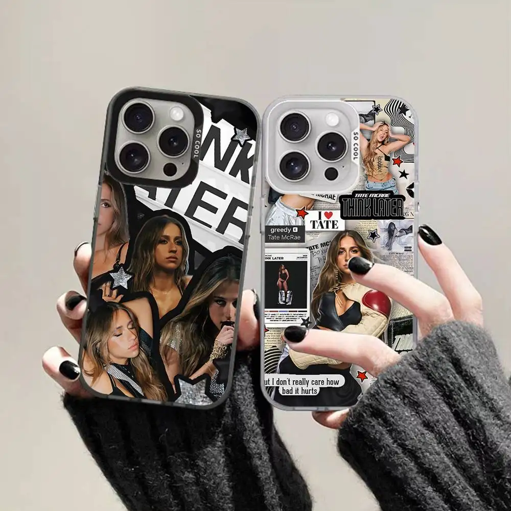 Singer T-Tate Mcrae Greedy Phone Case For IPhone 17 16 15 14 13 12 11 Pro Max Plus X XR XS Max Shockproof Bumper Cover