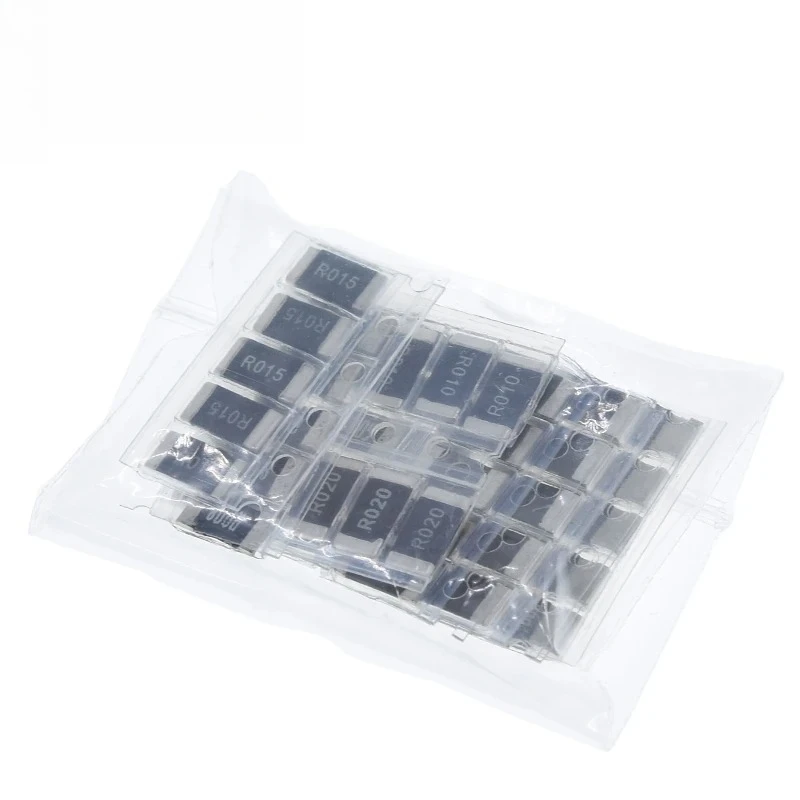10 Kinds X5pcs=50pcs Alloy Resistances 2512 Resistors Kit R001 R002 R005 R008 R010 R015 R020 R025 R050 R100