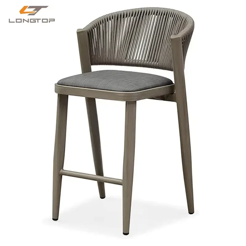 Brand New Designer Back Cheap Used Loungemobel Outdoor High Chair for Counter Bar Stool