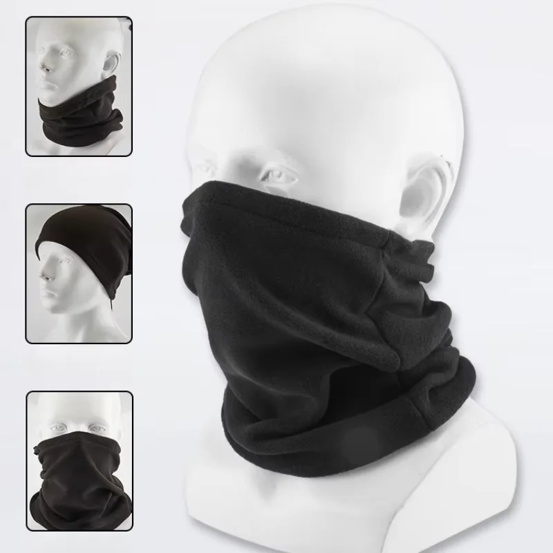 Polar Fleece Neck Tube Scarf Winter Ear Warmer Fishing Skating Running Sport Scarf Adjustable Neck Collar Neckerchief Cycling He