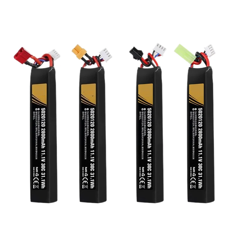 5020120 Battery 30C 11.1V 2800mAh for Water Gun Airsoft BB Air Pistol Electric Toys Guns Parts High Quality Replacement Battery
