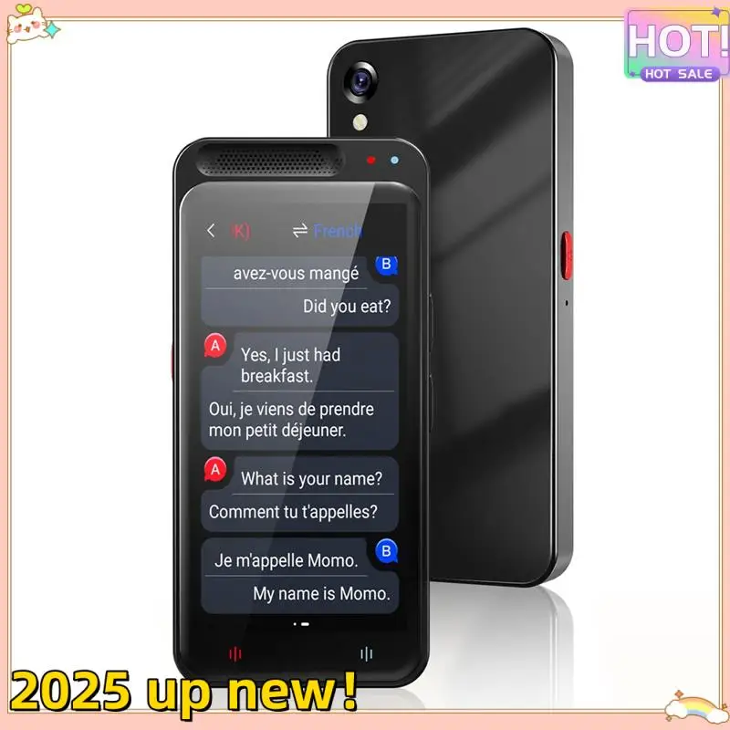 

Устройство языкового переводчика Delicate Texture-138 с двусторонним мгновенным переводами, 4,1-дюймовым HD-экраном, автономным и онлайн-режимами