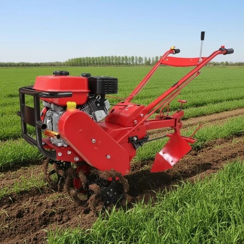 Multifunctional Rotary Tiller Micro Tillage Machine Small Scarifier Hand-operated High Ridging Weeding Ploughing Machine