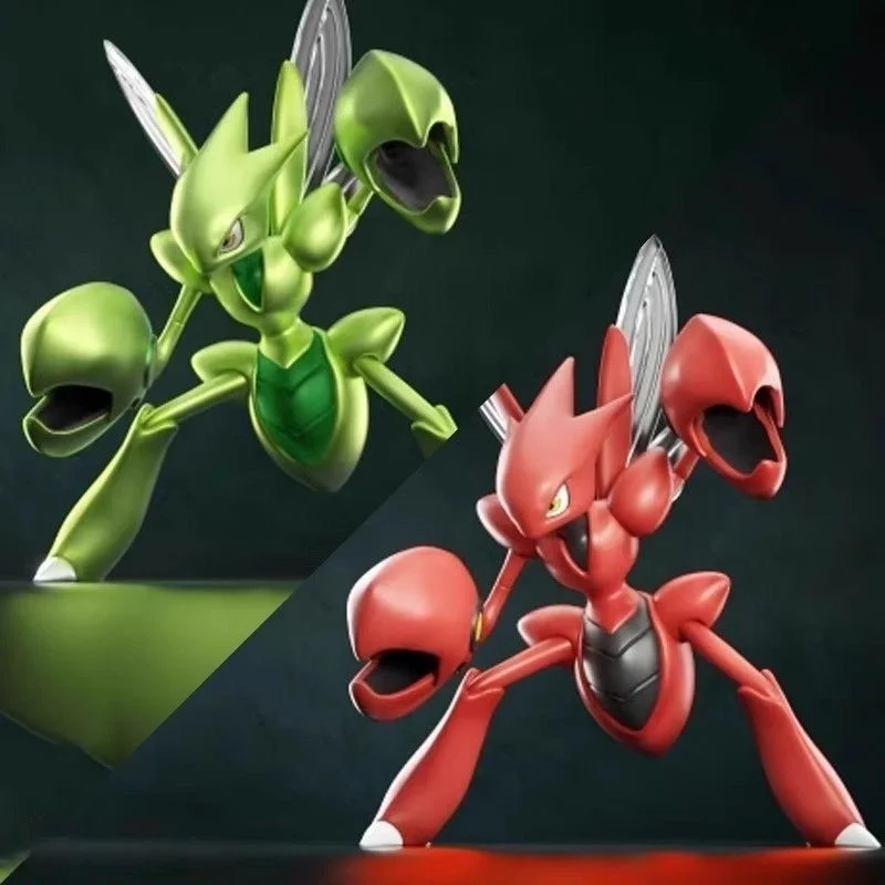 

New 9cm/3.54inch Anime Pokemon Scizor Figure Mantis Action Figure Pvc Statue Desktop Ornament Collection Model Toys Gifts